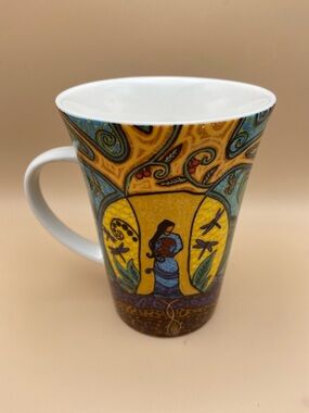 Leah Dorion Strong Earth Woman Porcelain Mug by Oscardo
